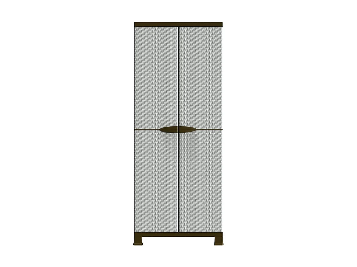 Armoire en plastique 68x39x171,5 Design de rotin