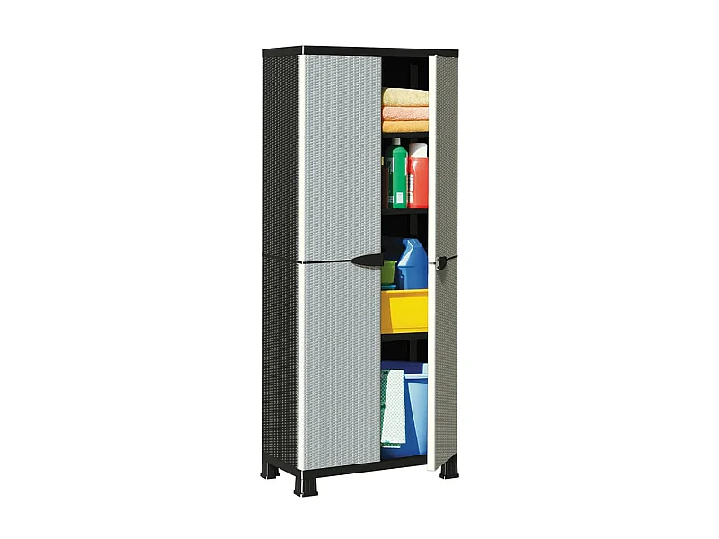 Armoire en plastique 68x39x171,5 Design de rotin