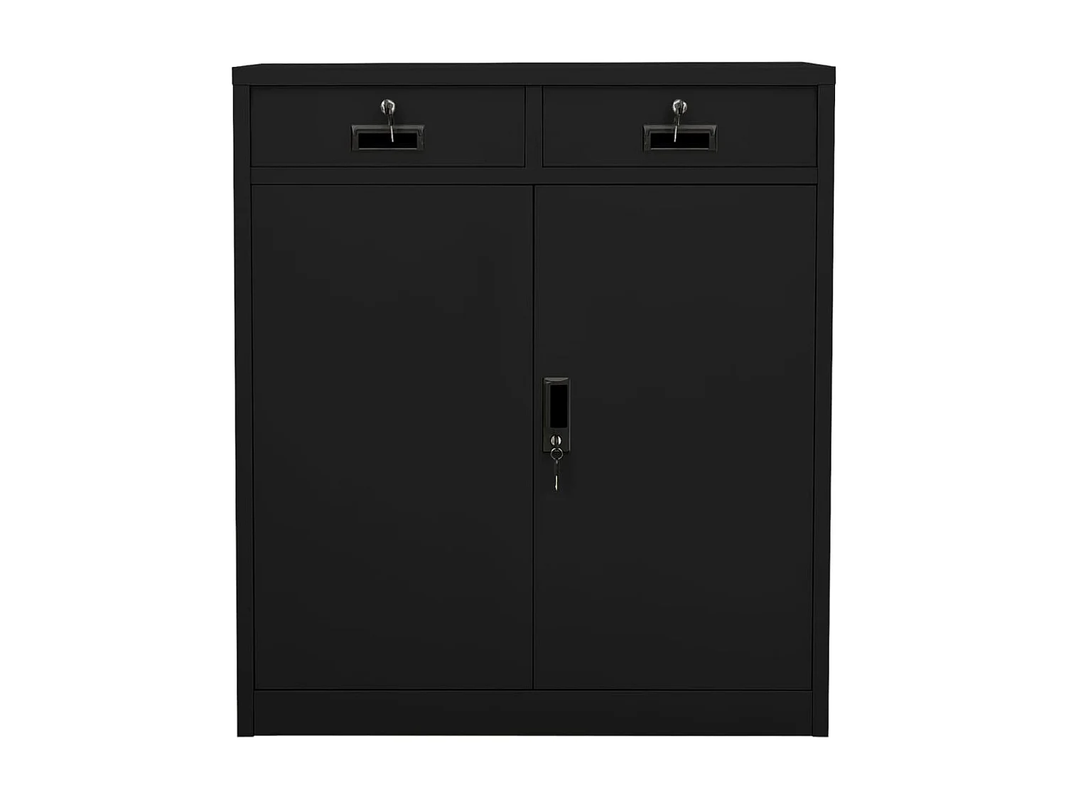 Armoire de bureau Noir 90x40x102 Acier