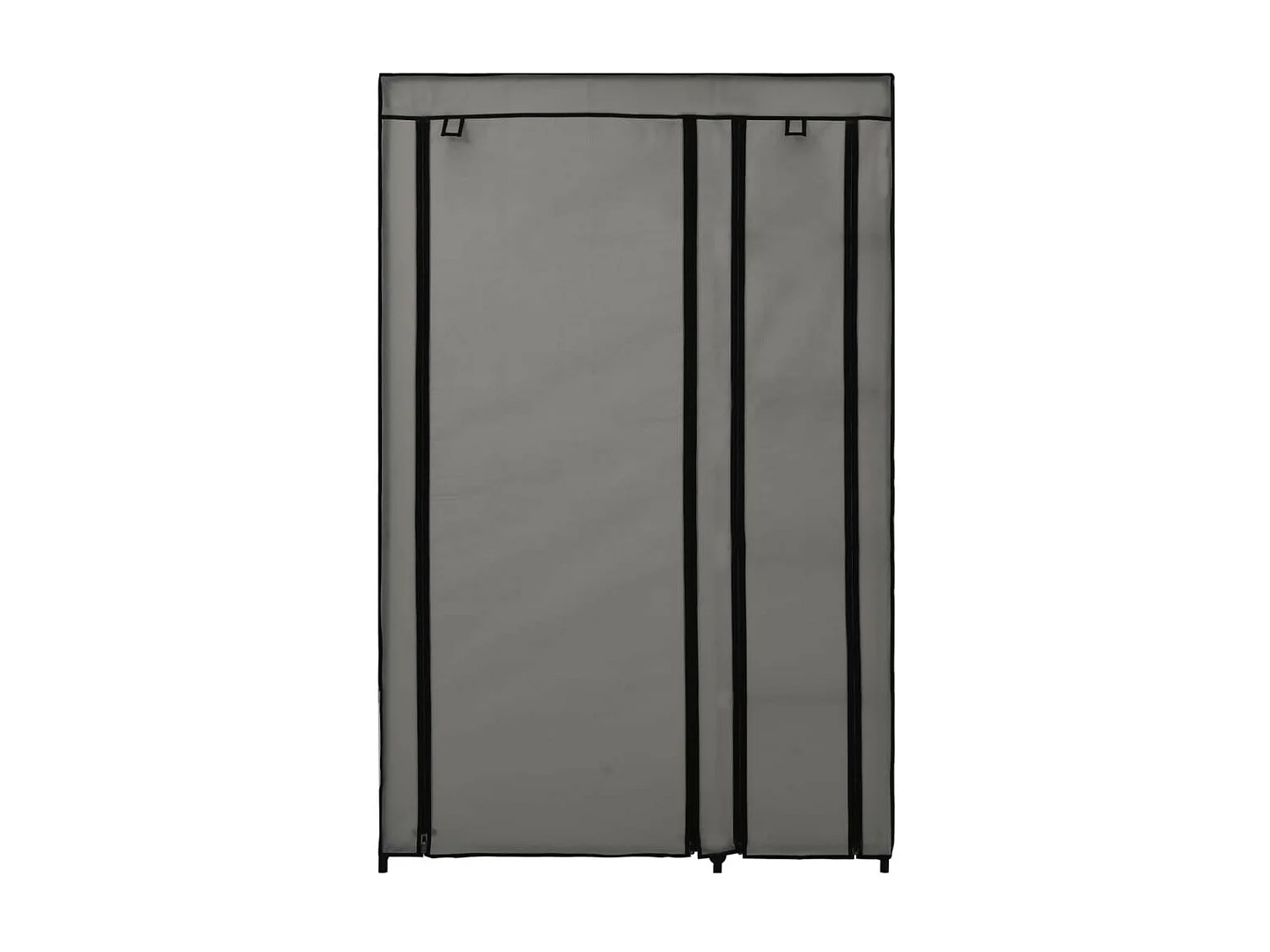 Garde-robe pliable Gris 110x45x175 Tissu