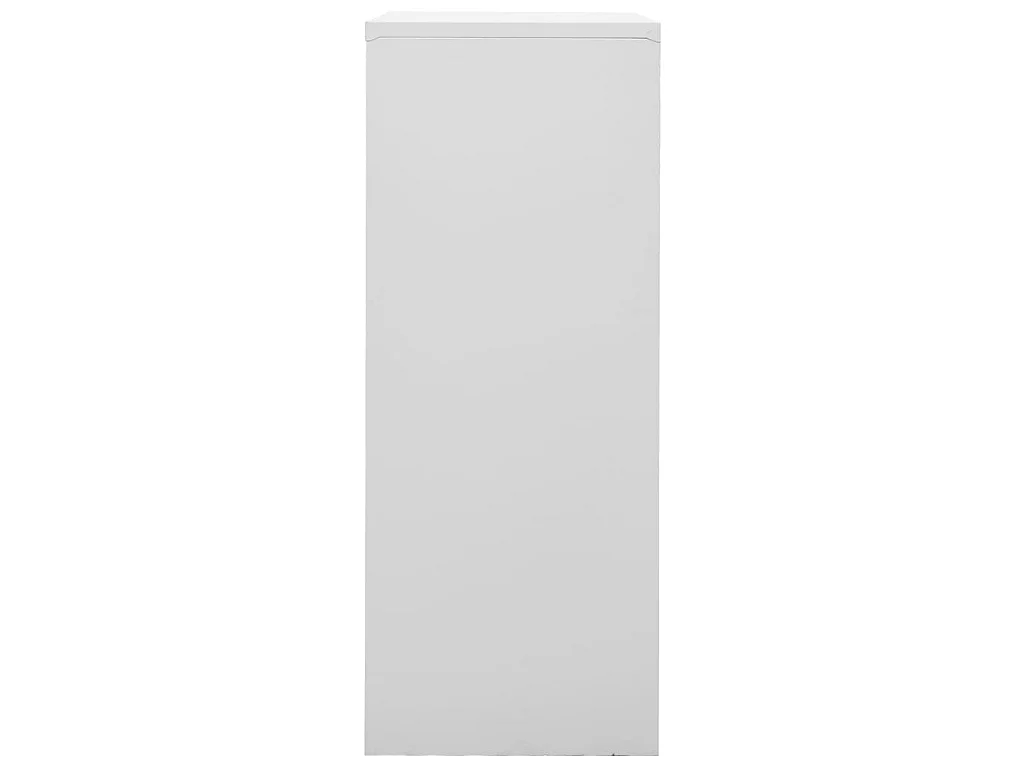 Armoire de bureau Gris clair 90x40x102 Acier