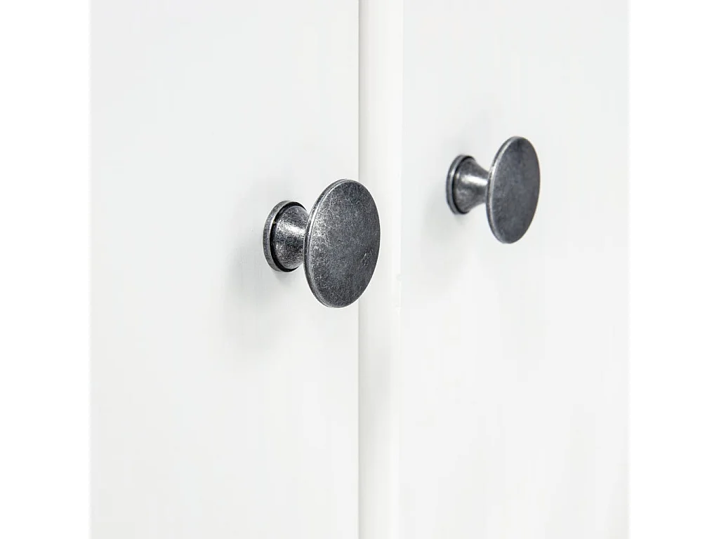 Garde-robe à 2 portes Hill Range Blanc 89x50x170 Pin solide 2