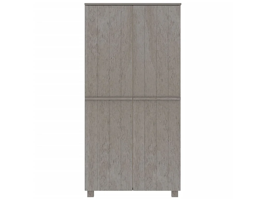 Garde-robe Gris clair 89x50x180 Bois massif de pin
