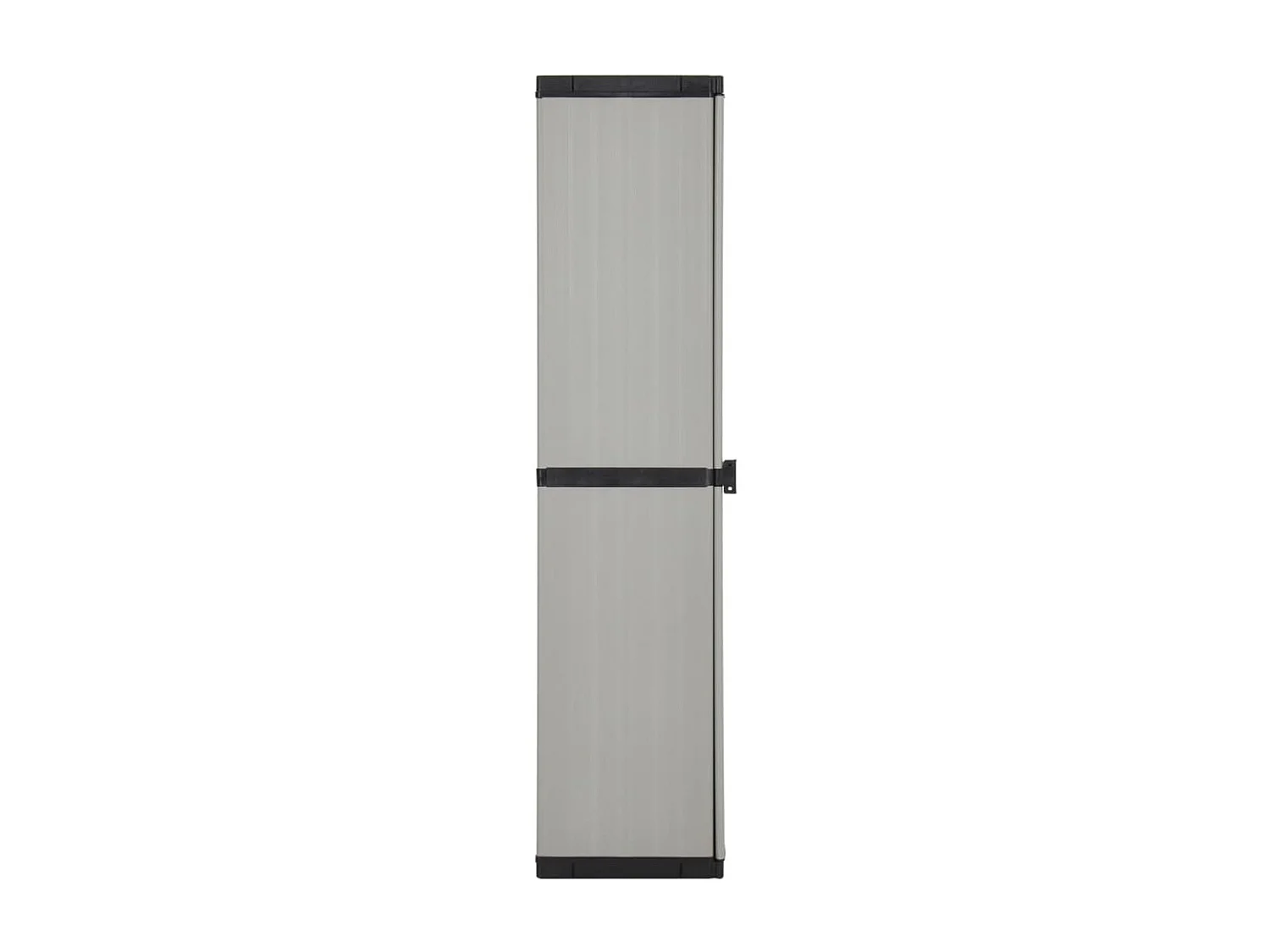Armoire de rangement de jardin 3 étagères Gris-noir 34x40x168