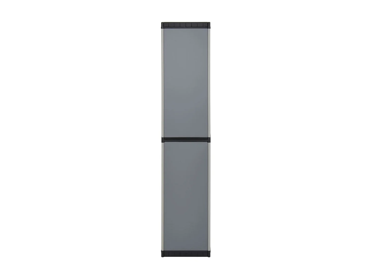 Armoire de rangement de jardin 3 étagères Gris-noir 34x40x168