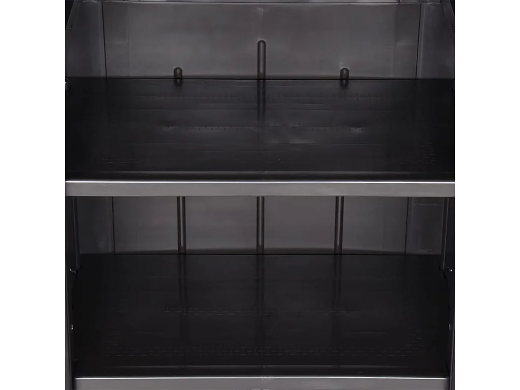 Armoire de rangement de jardin Noir 65x45x172 PP