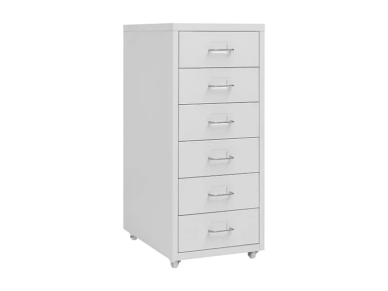 Classeur mobile Gris 28x41x69 Métal