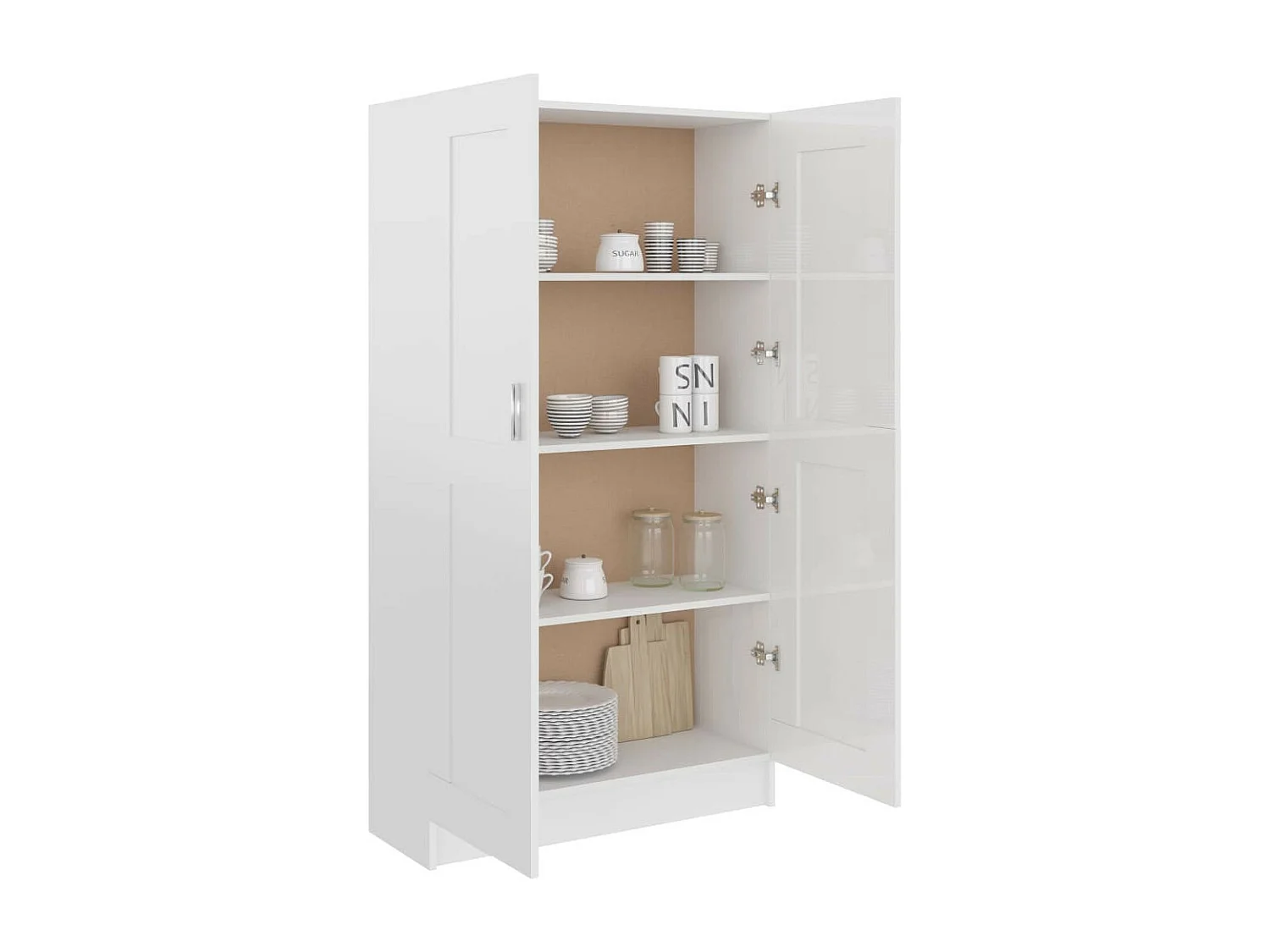 Armoire de rangement Blanc brillant 82,5x30,5x150