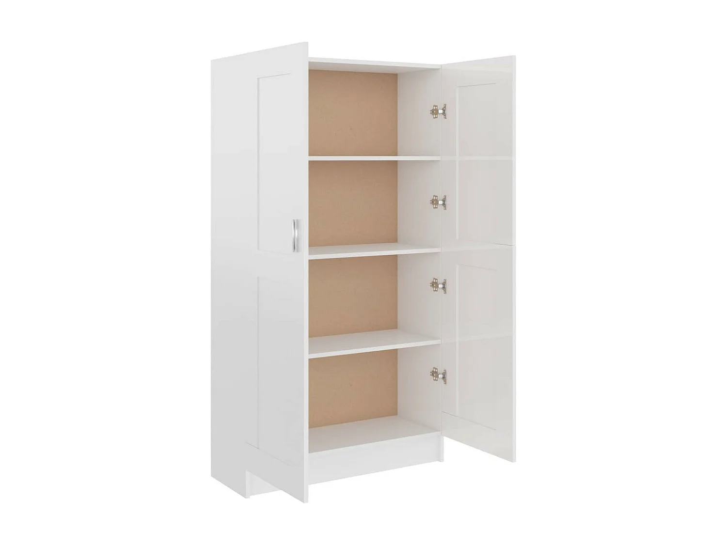 Armoire de rangement Blanc brillant 82,5x30,5x150