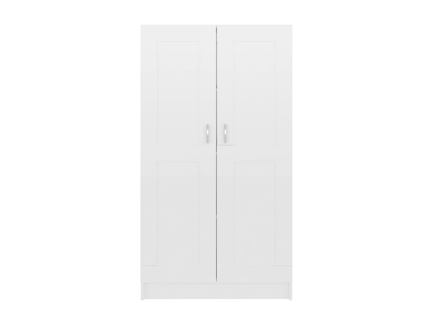 Armoire multifonction mi hauteur 2 portes Kala 82cm - Solution gain de place-Blanc brillant
