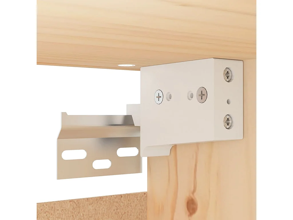 Armoires murales 2 pcs 30x30x100 Bois de pin massif