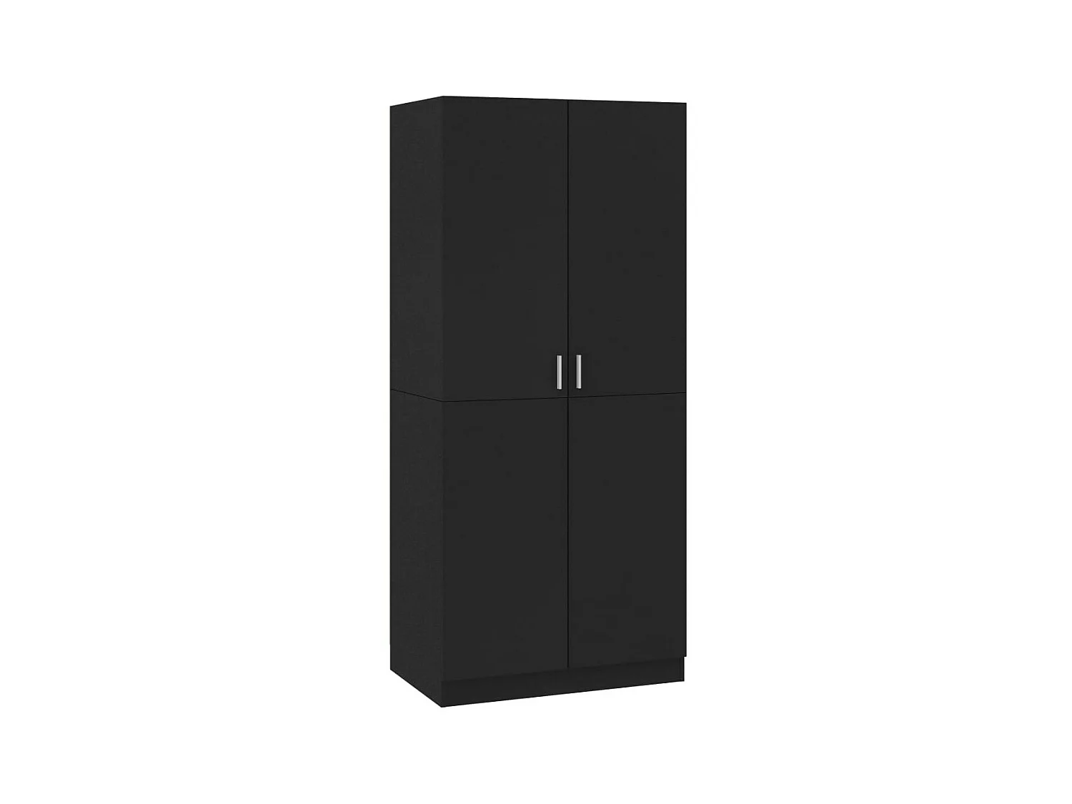 Armoire 2 portes noir mate Pandra 80cm