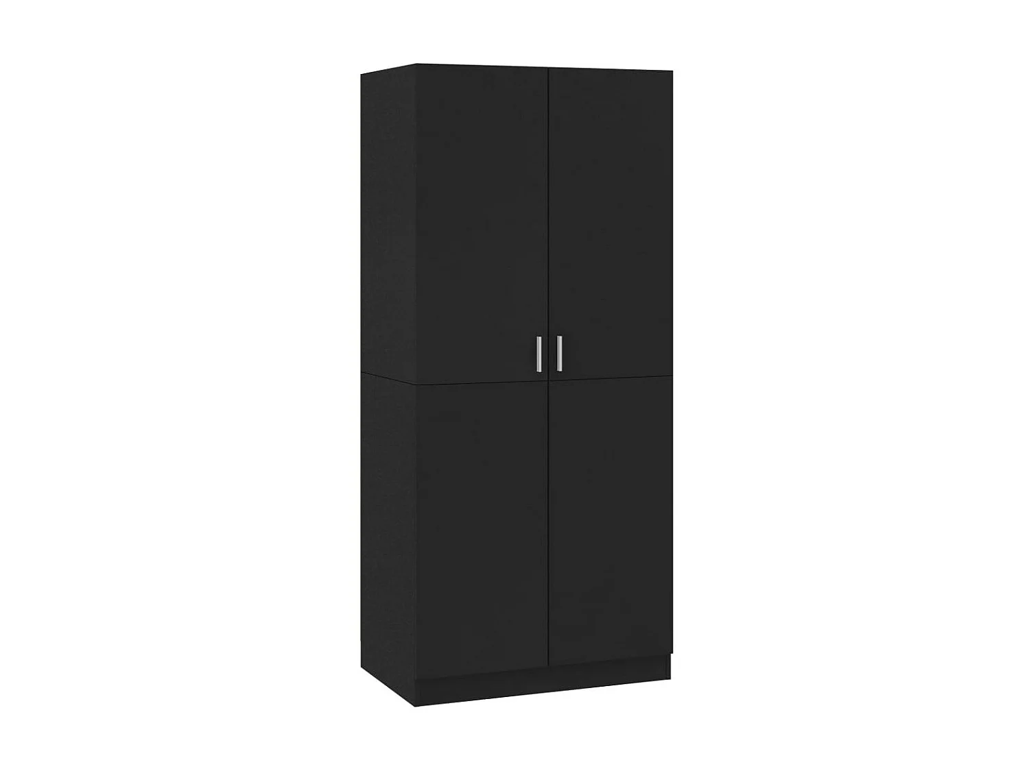 Armoire 2 portes noir mate Pandra 80cm