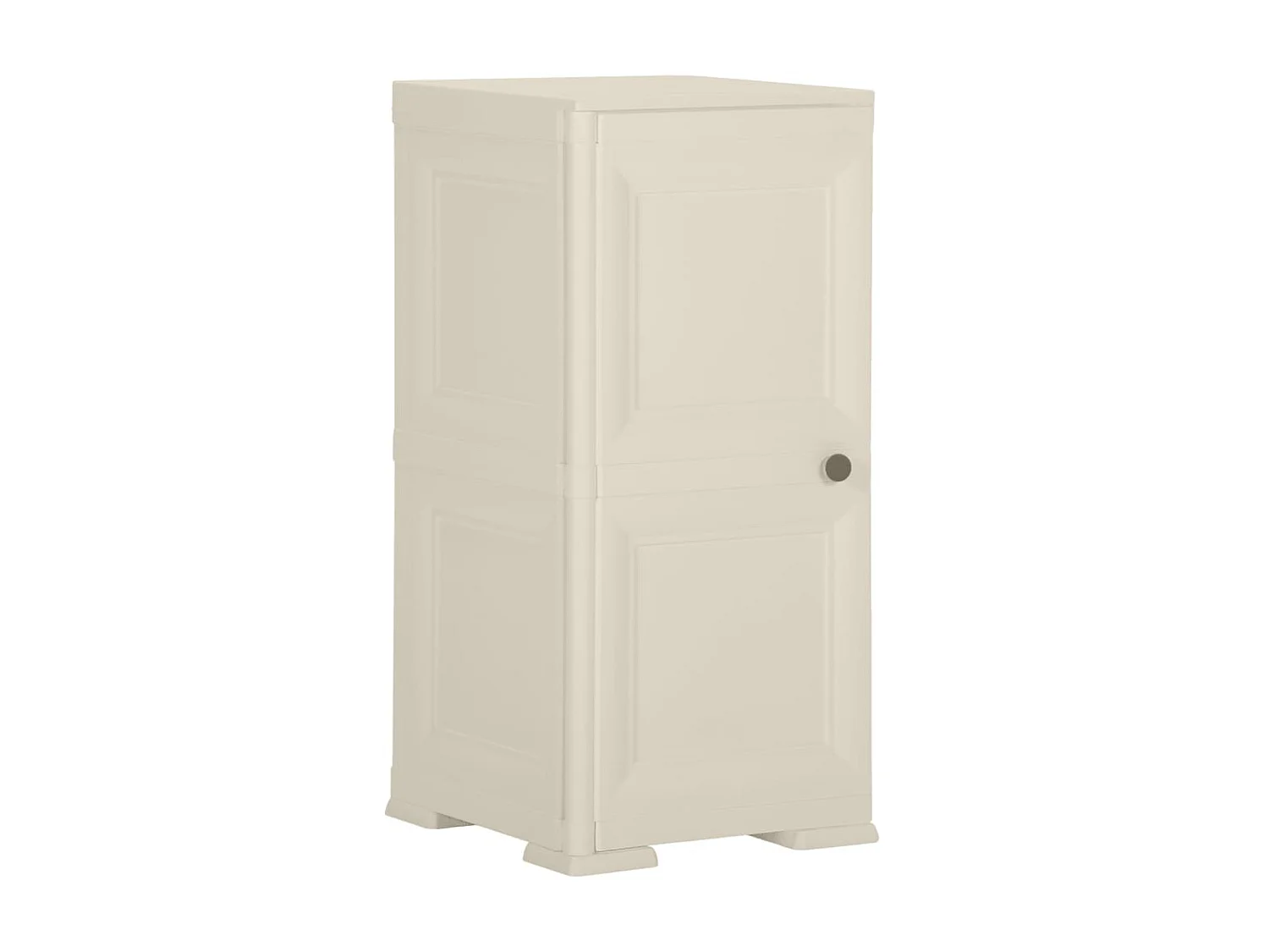 Armoire en plastique 40x43x85,5 Design de bois Crème