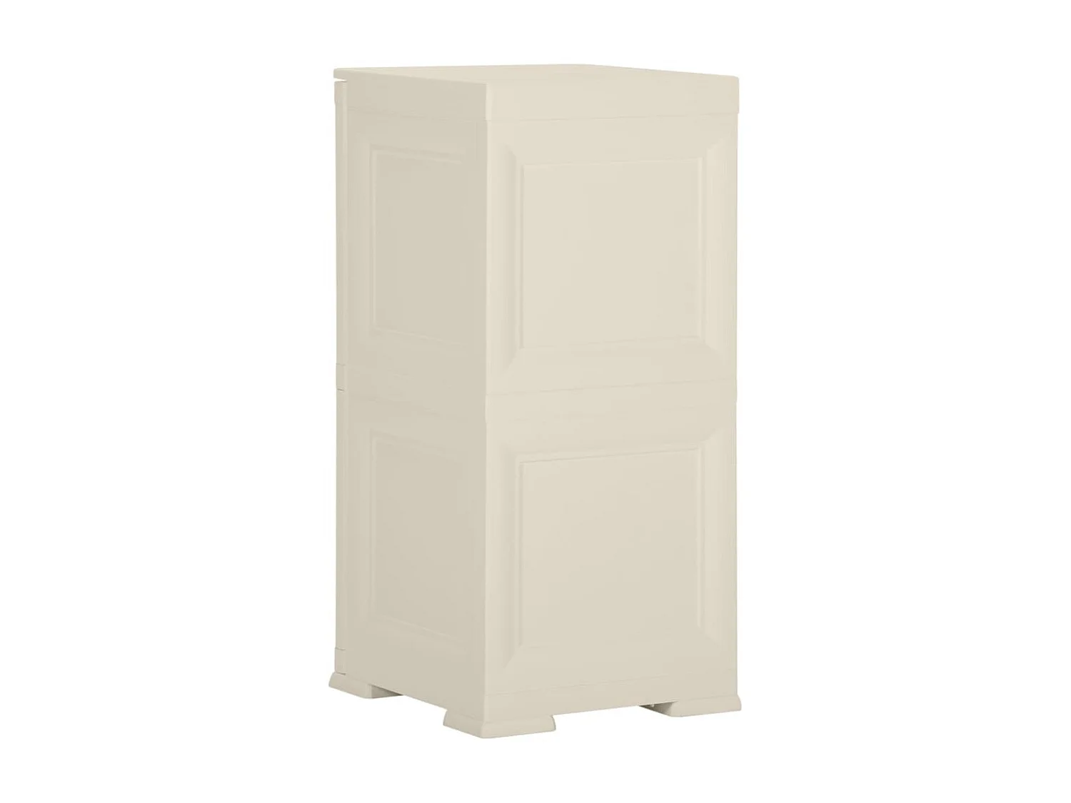 Armoire en plastique 40x43x85,5 Design de bois Crème