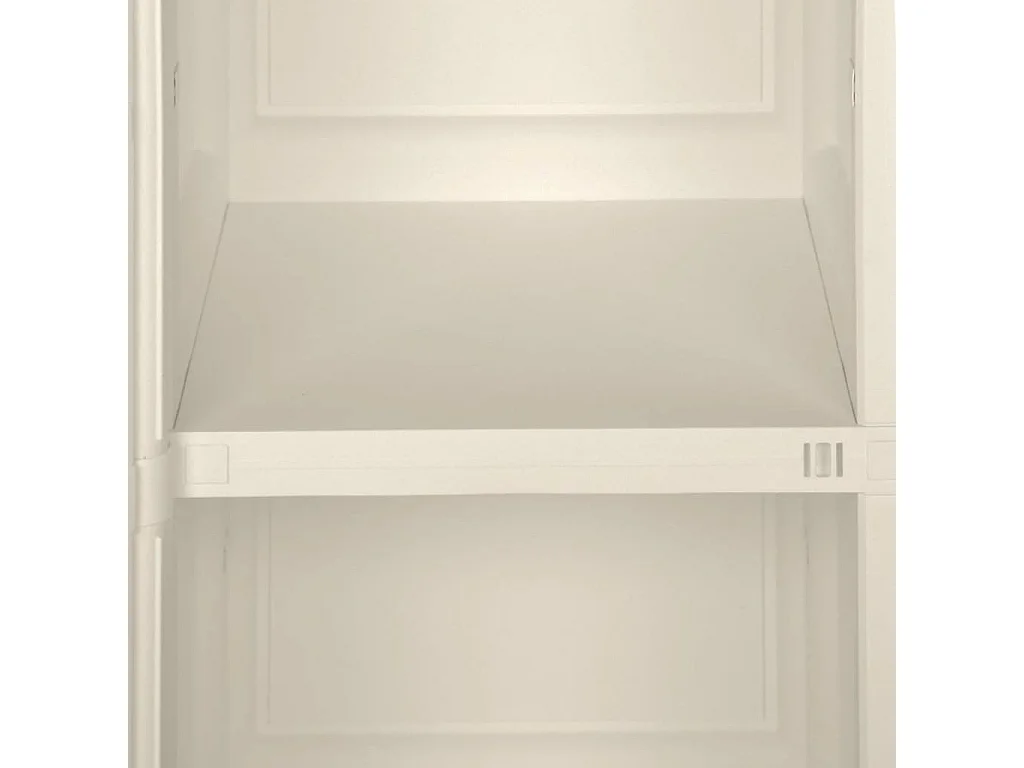 Armoire en plastique 40x43x85,5 Design de bois Crème