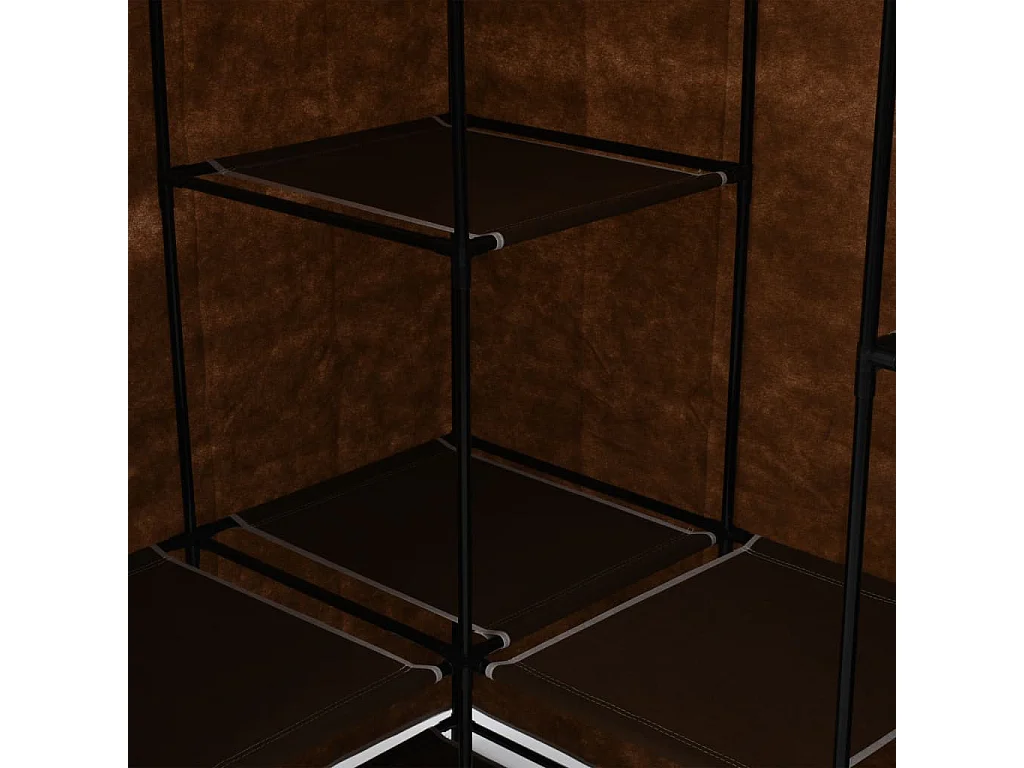 Garde-robe d'angle Marron 130x87x169