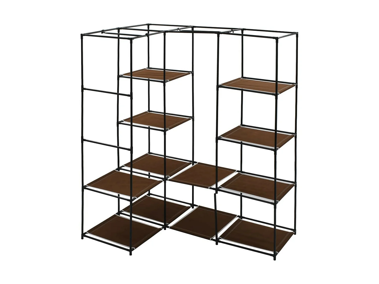 Garde-robe d'angle Marron 130x87x169