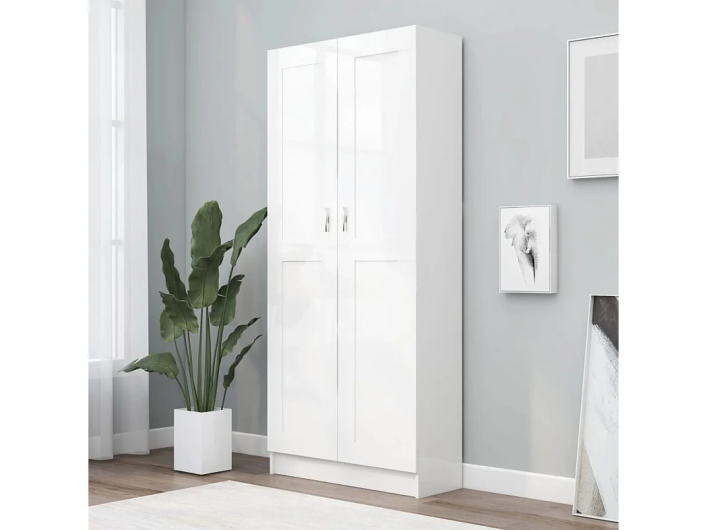 Armoire de rangement Blanc 82,5x30,5x185,5