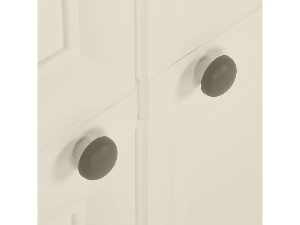 Armoire en plastique 79x43x85,5 Design de bois Crème