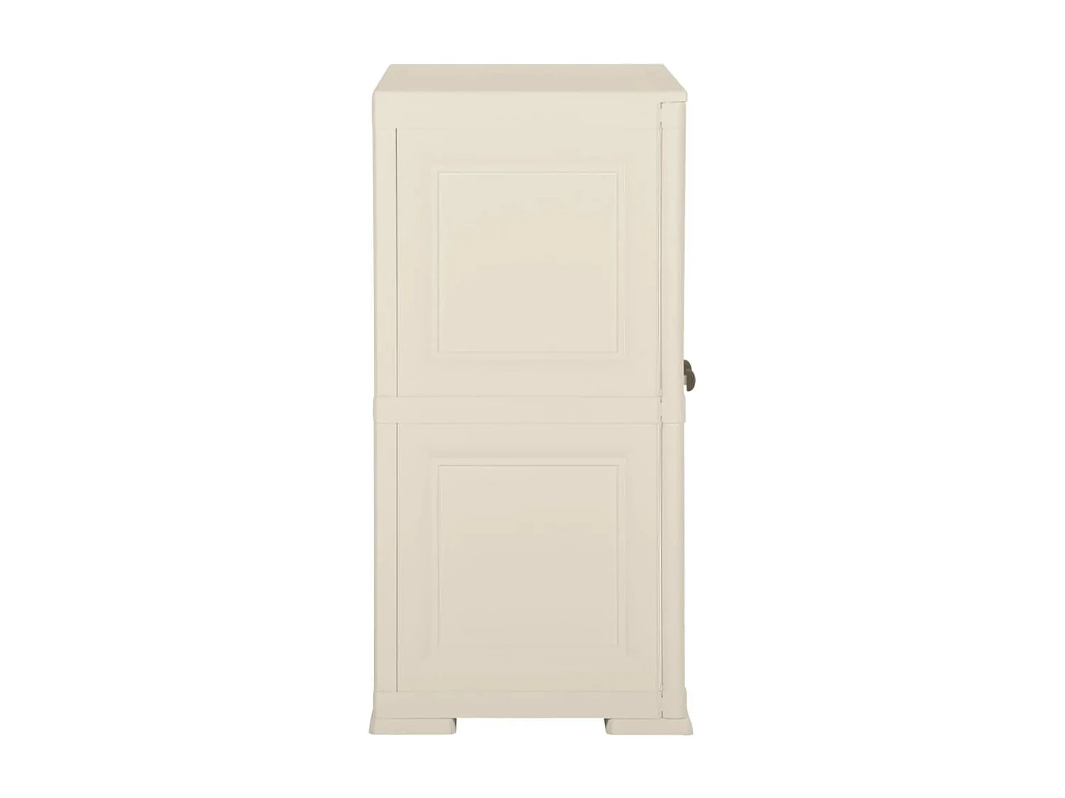 Armoire en plastique 79x43x85,5 Design de bois Crème