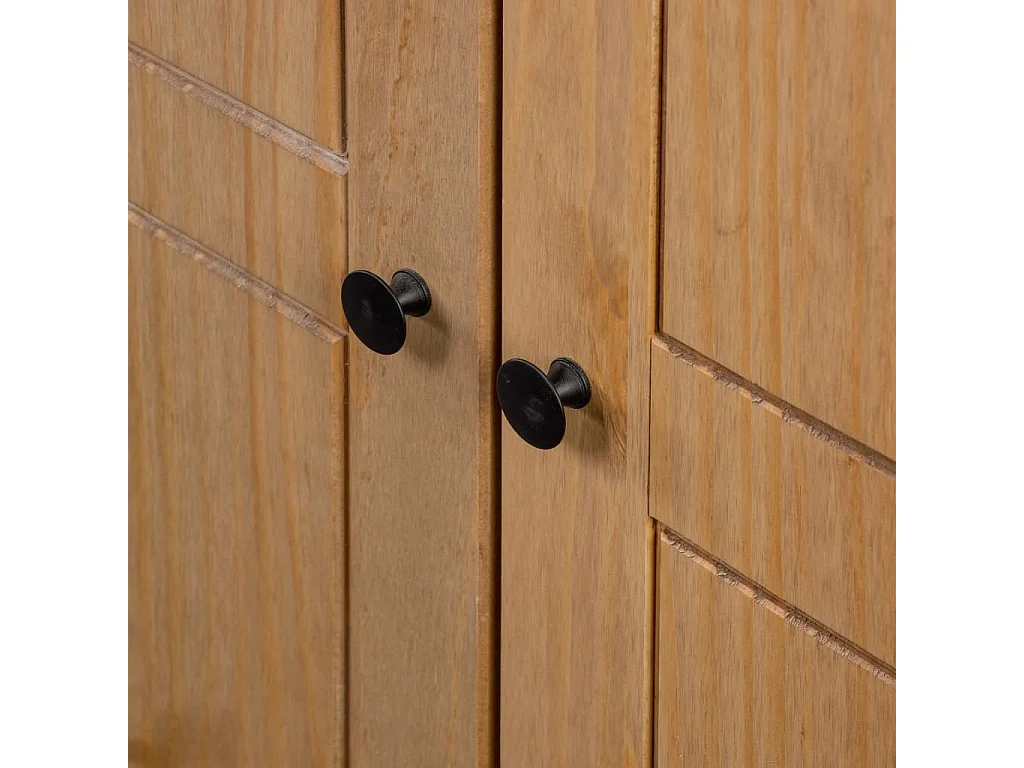 Garde-robe à 3 portes 118x50x171,5 Pin Assortiment Panama