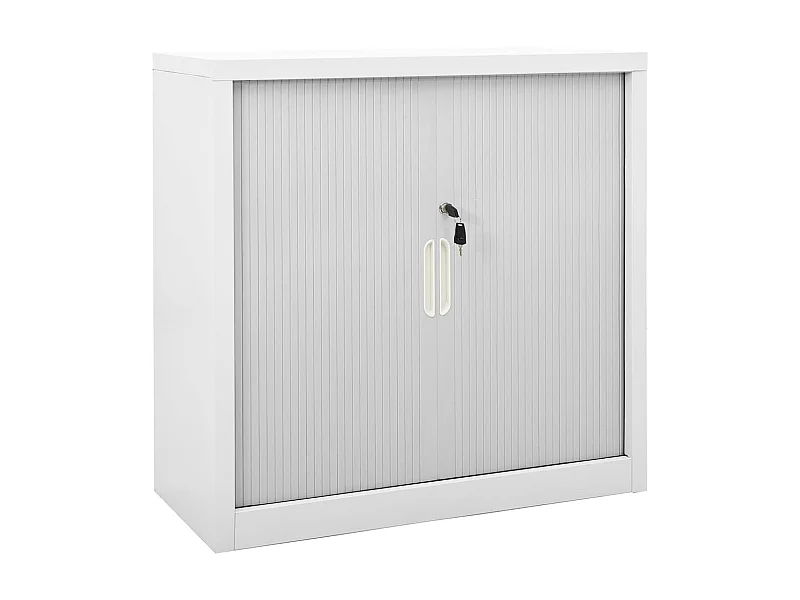 Armoire à portes coulissantes Gris 90x40x90 Acier