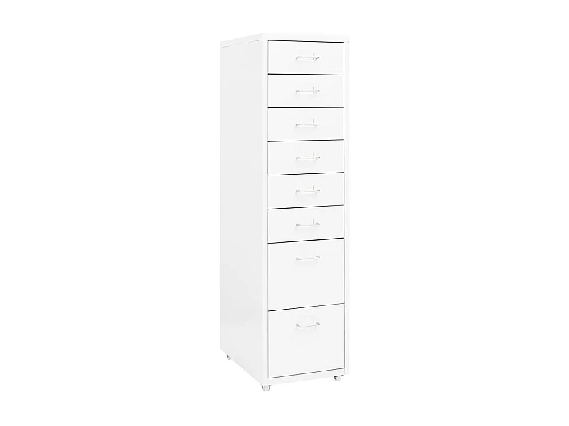 Classeur mobile Blanc 28x41x109 Métal