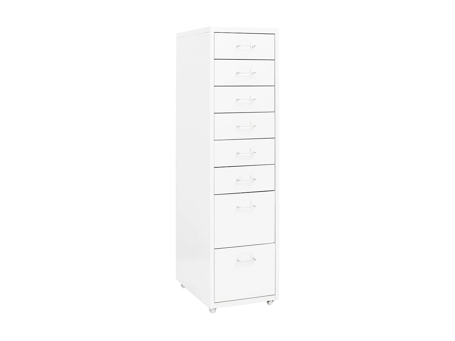 Classeur mobile Blanc 28x41x109 Métal