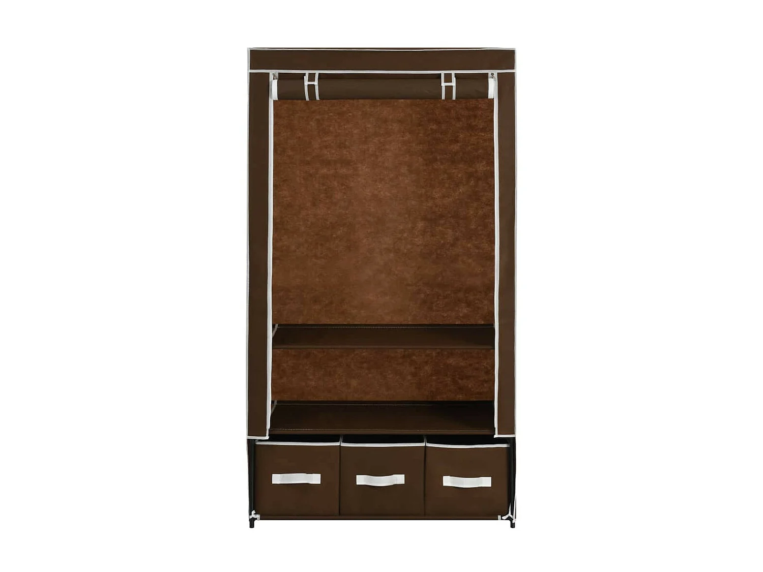 Garde-robe Marron 87x49x159 Tissu