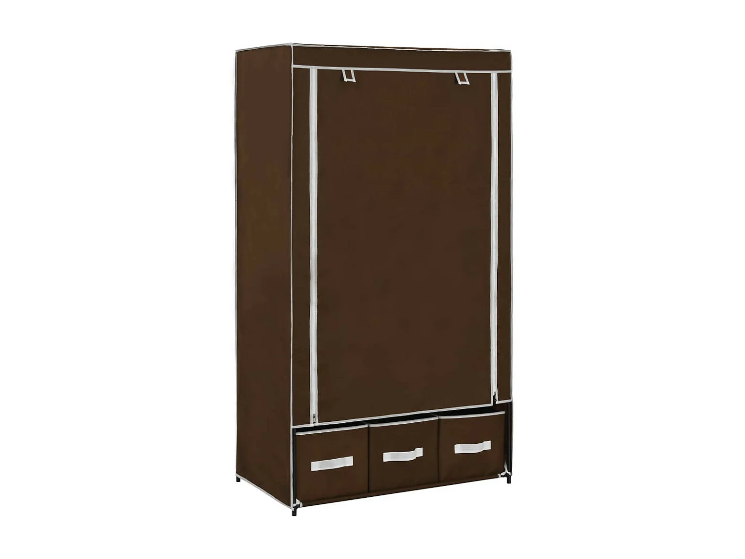 Garde-robe Marron 87x49x159 Tissu