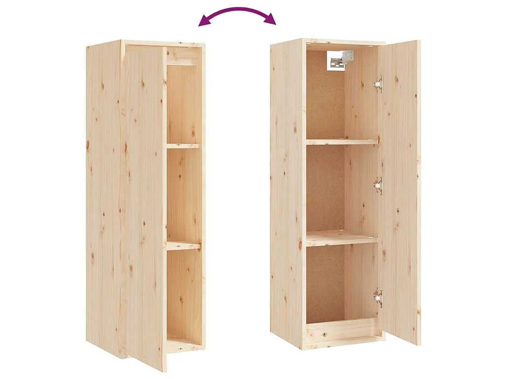 Armoire murale 30x30x100 Bois de pin massif