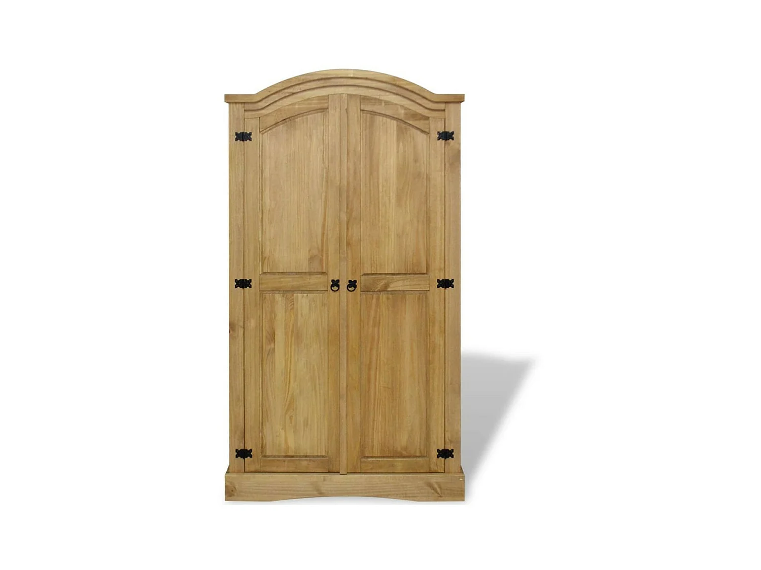 Armoire 2 portes pin massif naturel Mexica