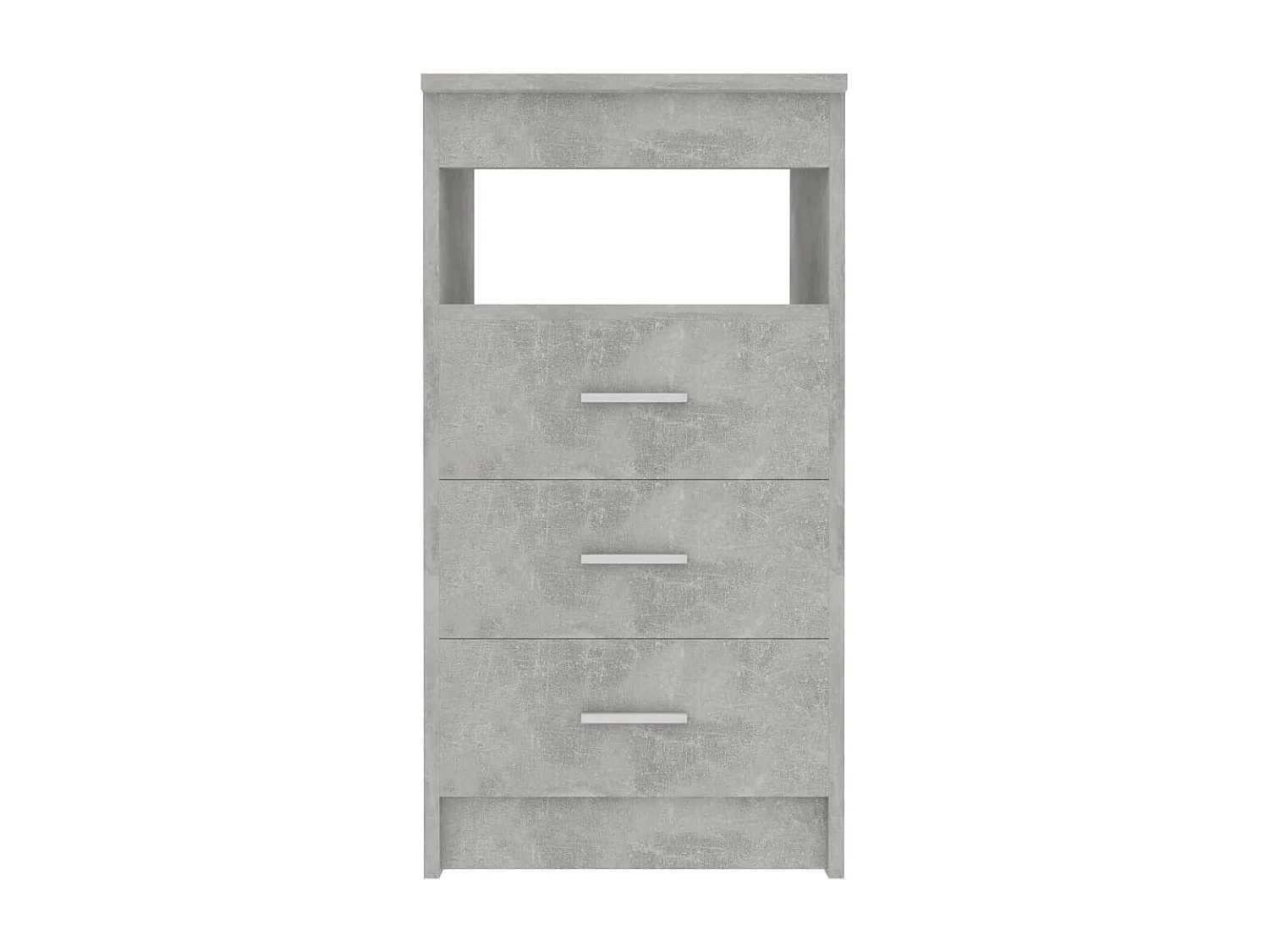 Armoire à tiroirs Gris béton 40x50x76 Bois d'ingénierie