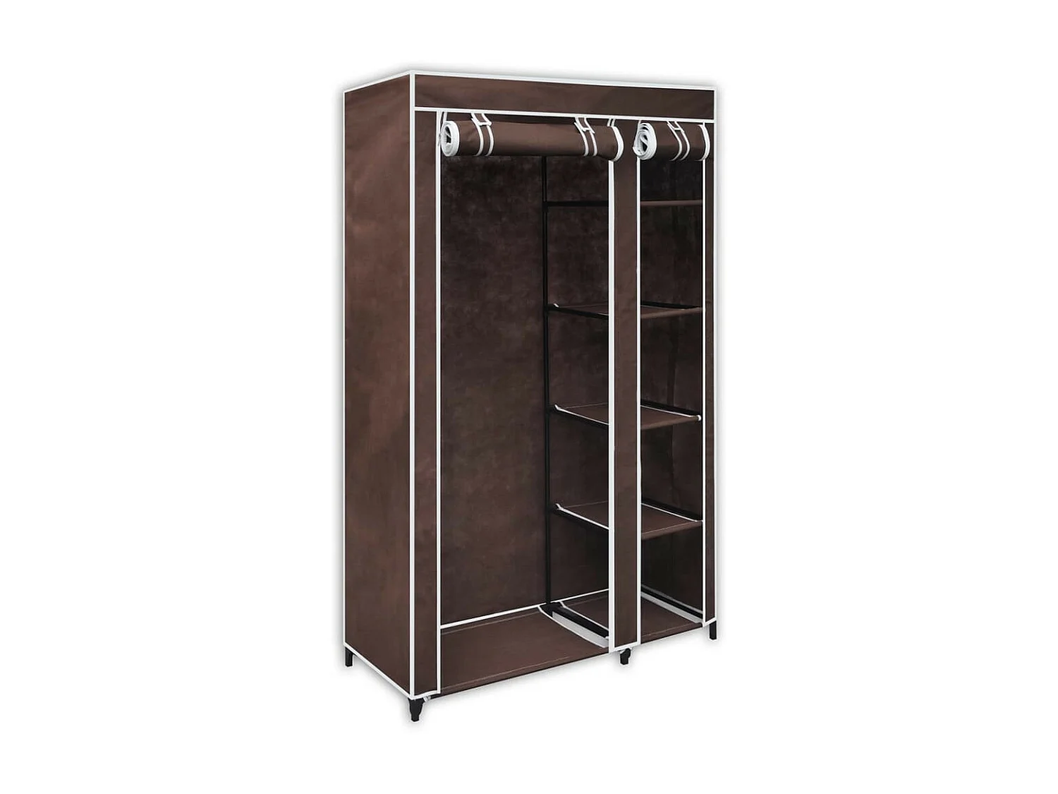 Garde-robe Tissu Marron