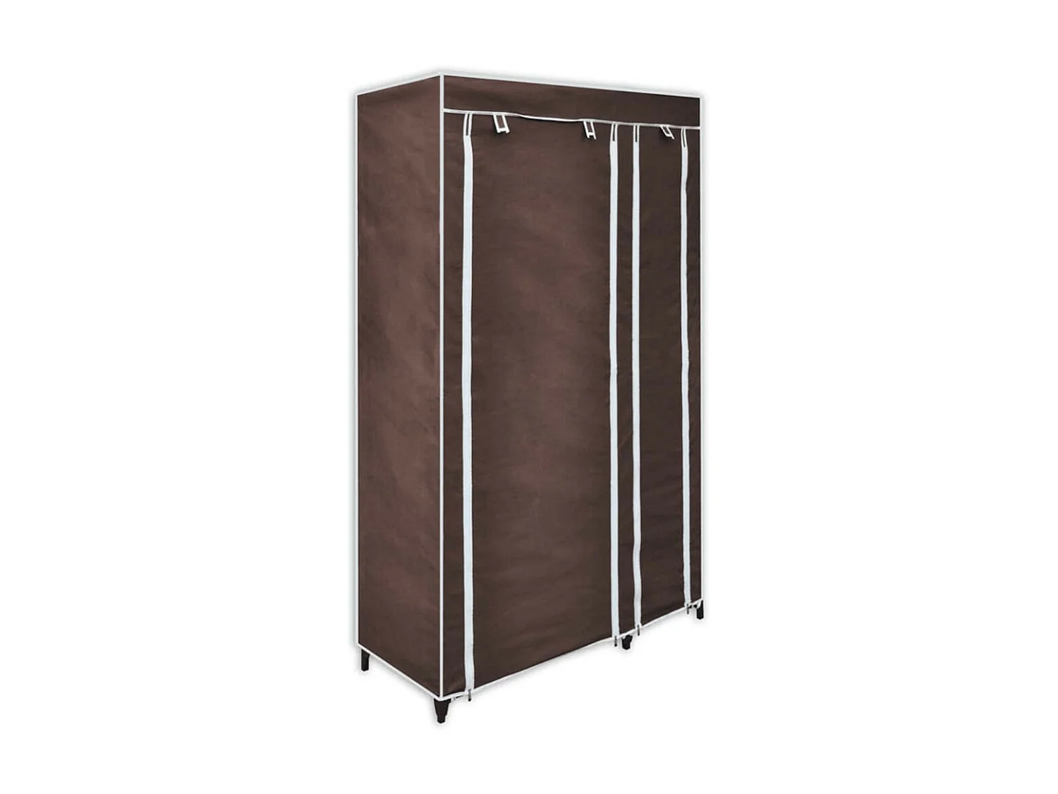 Garde-robe Tissu Marron