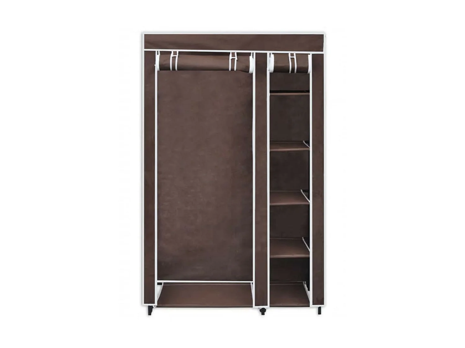 Garde-robe Tissu Marron