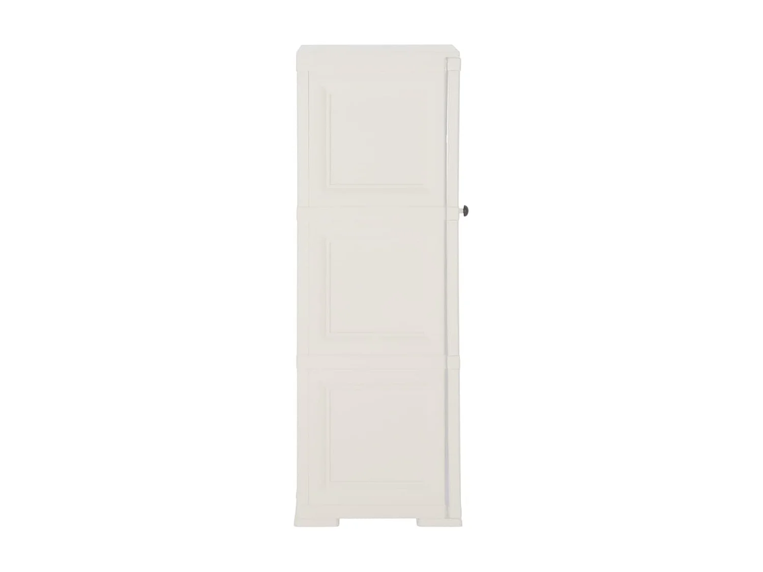 Armoire plastique 40x43x125 design de bois blanc angora