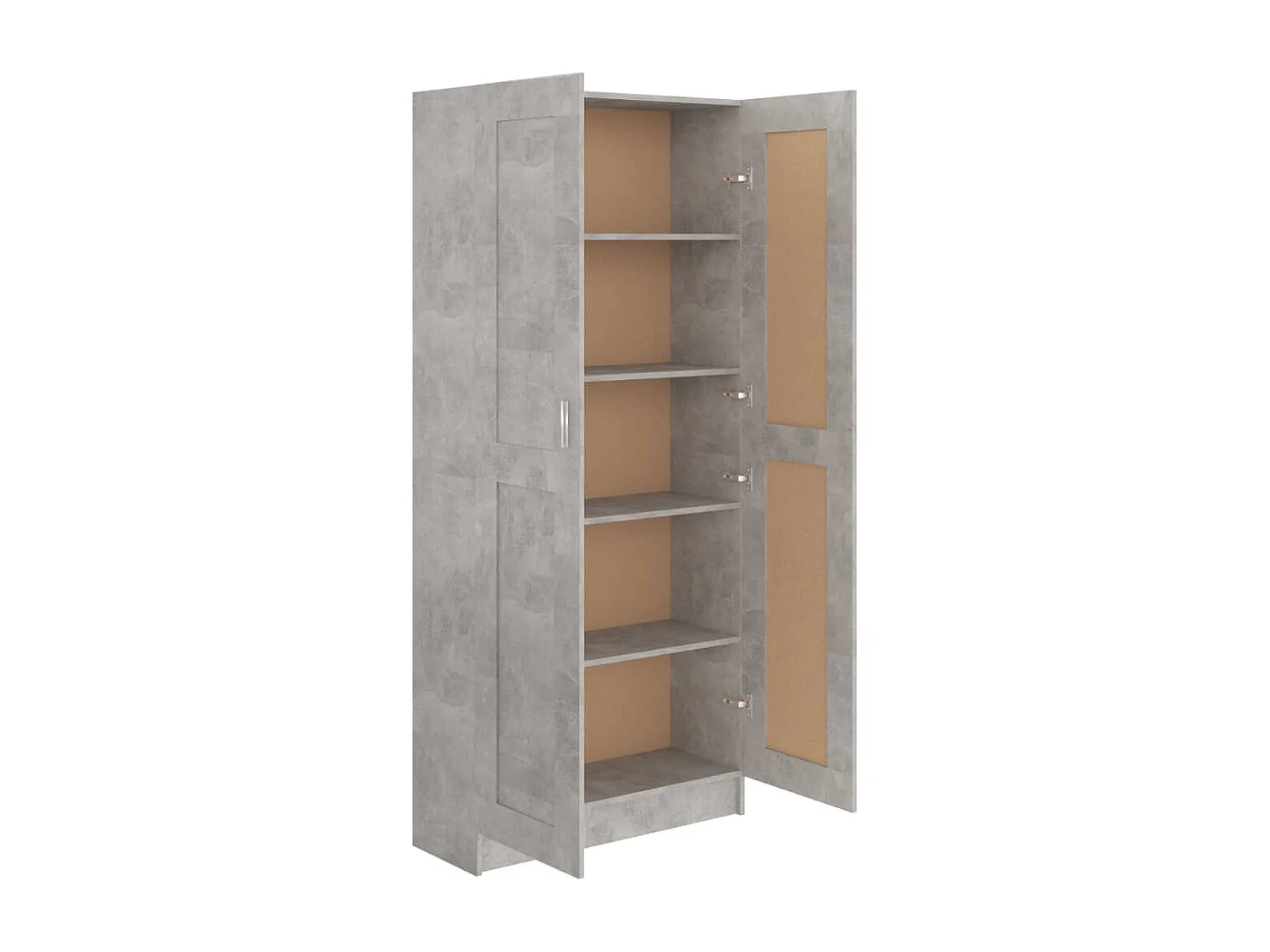Armoire multifonction 2 portes Kala 82cm - Un rangement tout-en-un pour votre maison-Gris béton