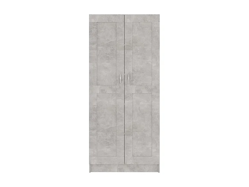 Armoire multifonction 2 portes Kala 82cm - Un rangement tout-en-un pour votre maison-Gris béton