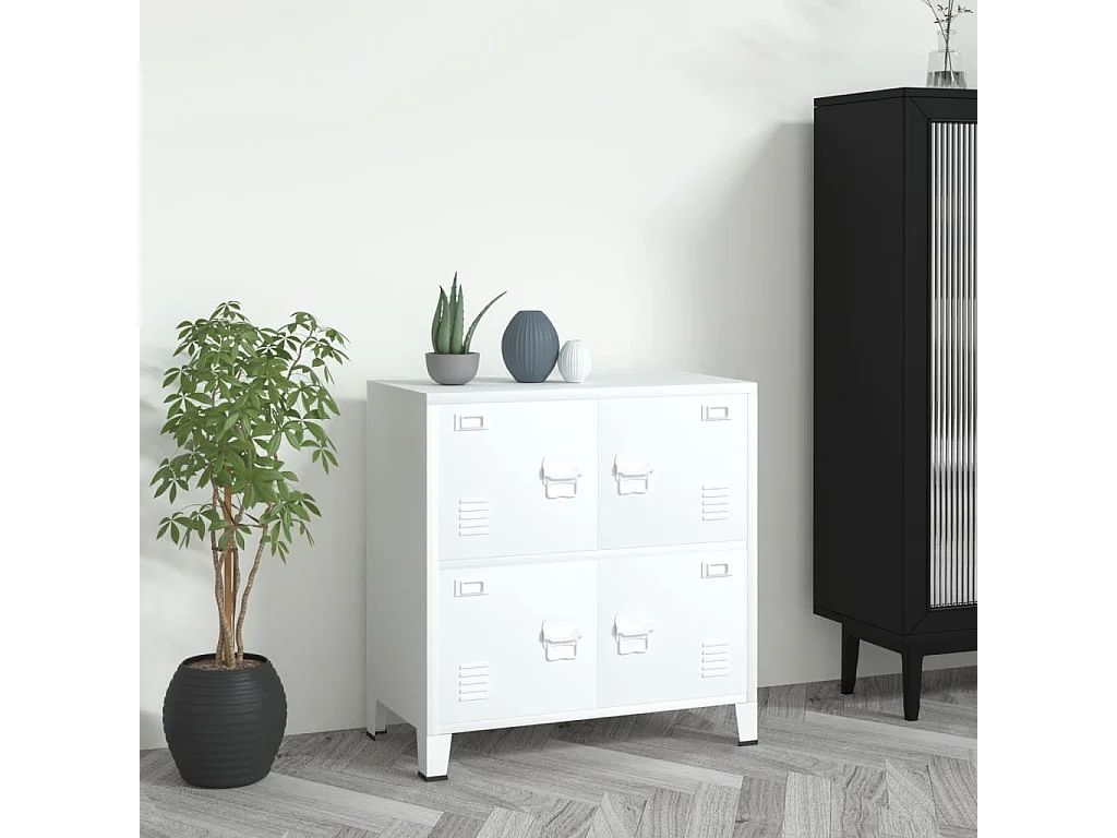 Classeur Blanc 75x40x80 Acier