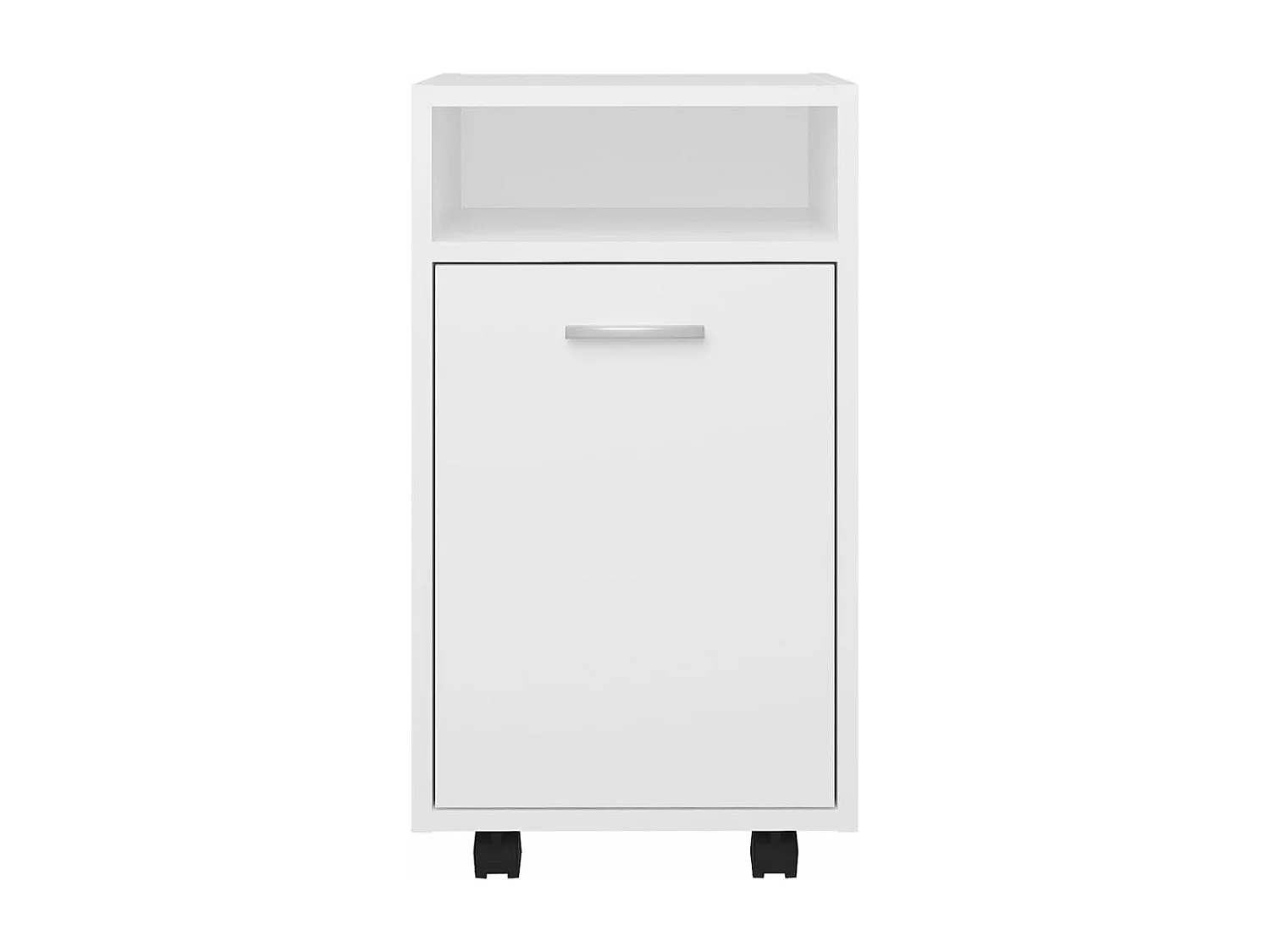 Armoire latérale avec roues Blanc 33x38x60