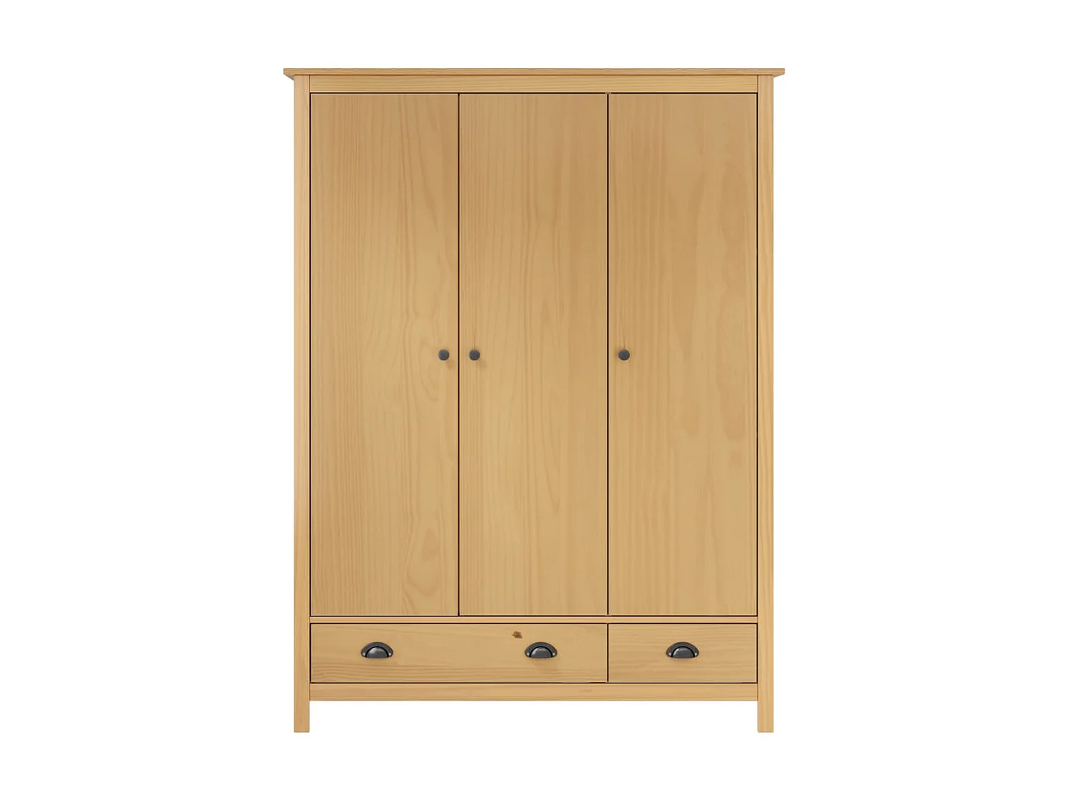 Garde-robe à 3 portes Hill Range 127x50x170 Pin solide