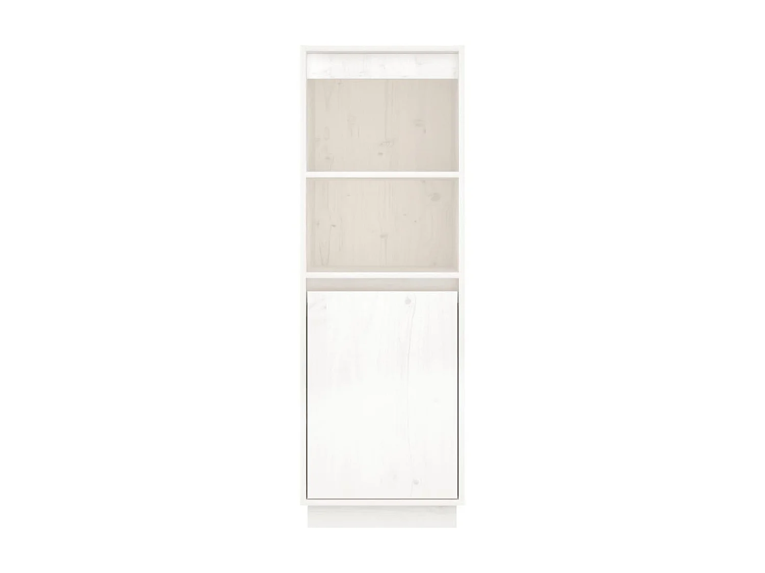 Rangement Blanc 37x34x110 Bois massif de pin