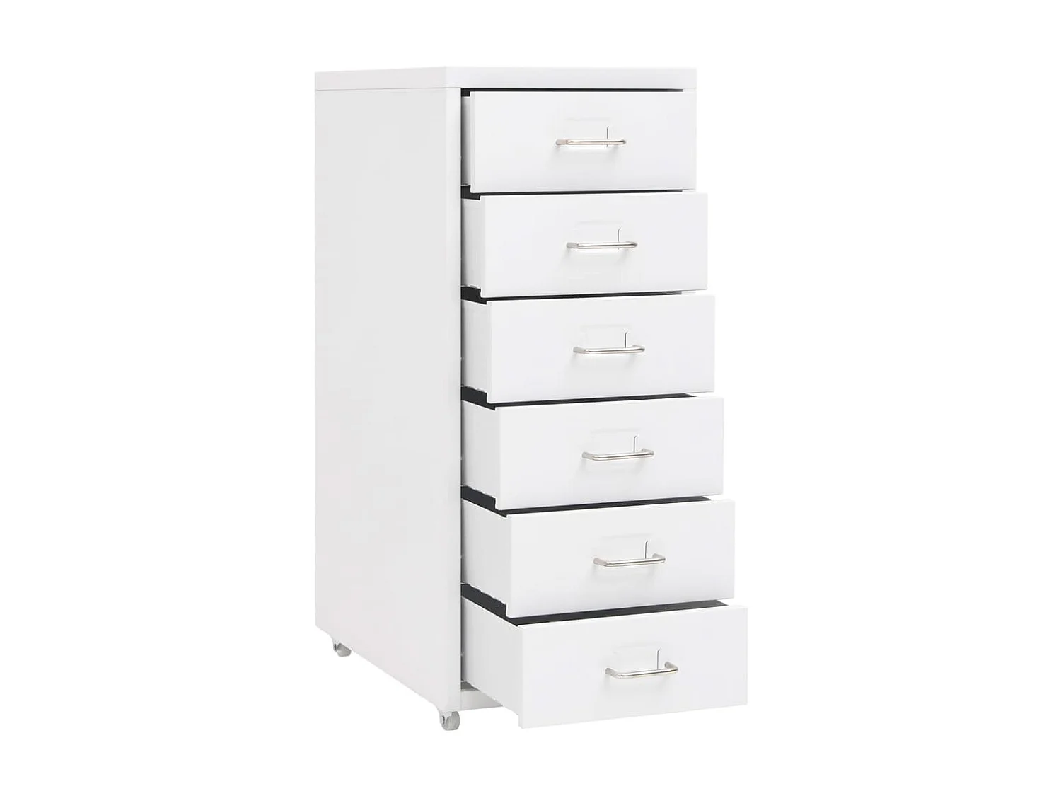 Classeur mobile Blanc 28x41x69 Métal 2