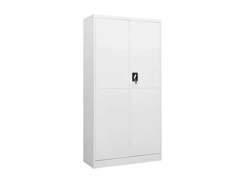 Armoire à casiers Blanc 90x40x180 Acier