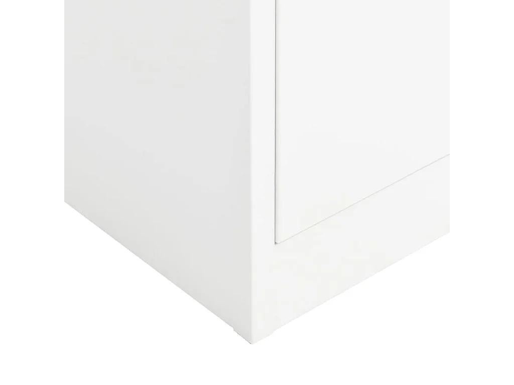 Armoire à casiers Blanc 90x40x180 Acier