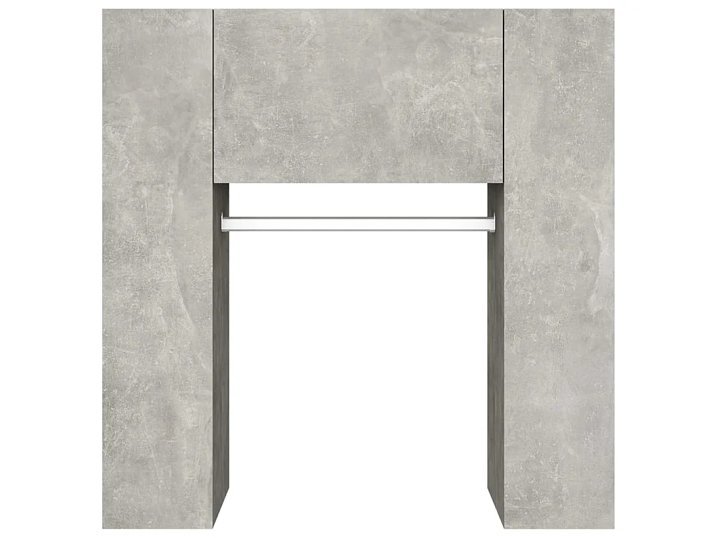 Armoires de couloir 2 pcs Gris béton Bois d'ingénierie