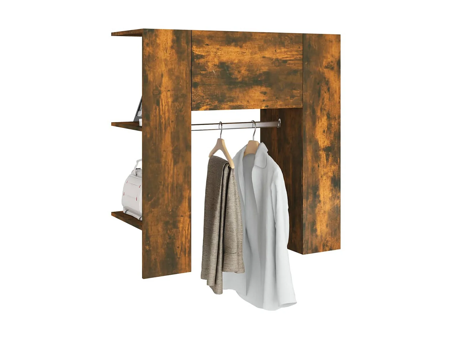 Armoire de couloir Chêne fumé 97,5x37x99 Bois d'ingénierie