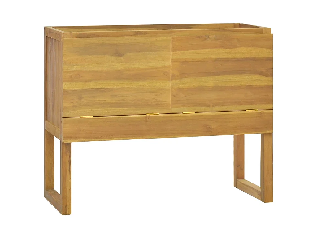 Armoire de salle de bain 90x45x75 Bois de teck solide